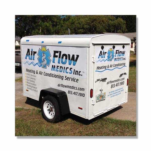 Vehicle-Graphics-Air-Flow-Medics-Trailer