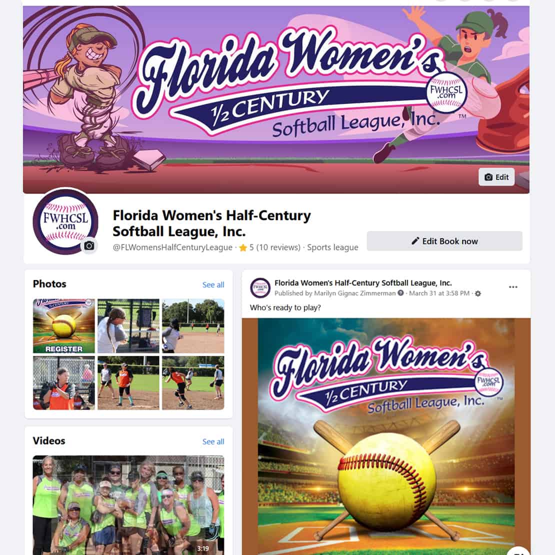 Florida Womens Half Century Softball League JP Global Marketing, Inc.